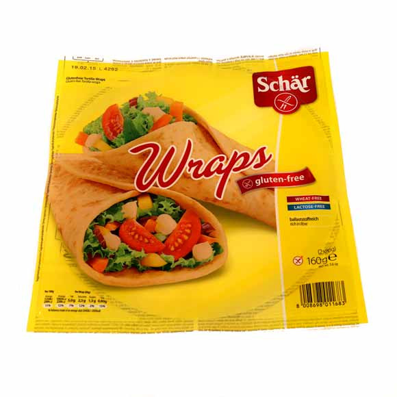 Schar gluténmentes wraps tortilla lap 160 g akciós termékkép 1