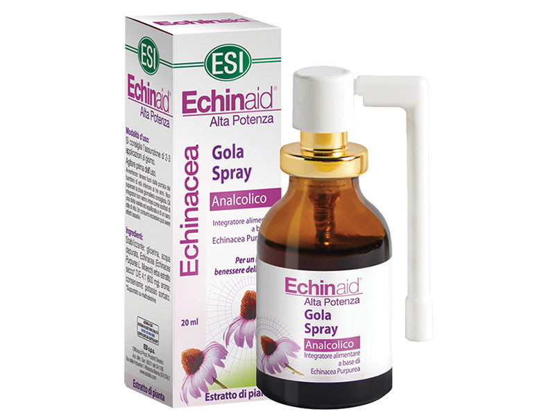 Natur Tanya® ESI® Alkoholmentes Echinacea torokspray - Több, mint 500 fújásra elegendő! Mentás ízű, cukormentes.