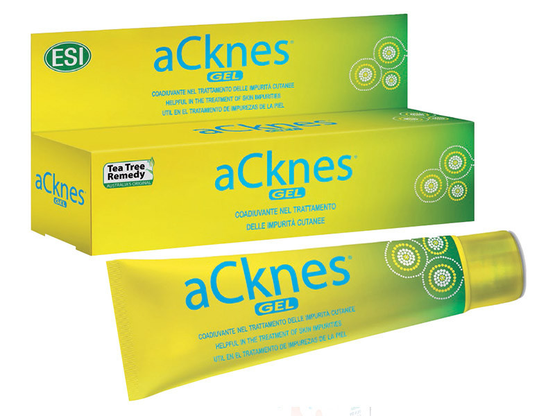 ESI® aCknes® gél - Aknés bőrre, mint pattanás, mitesszer, fekete, illetve fehér tömlők, gyulladt göbök.