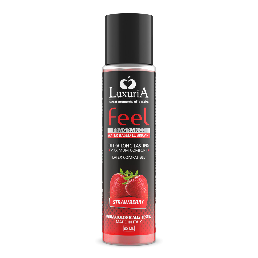 LuxuriA Feel Strawberry - vízbázisú síkosító - eper (60ml) akciós termékkép 1
