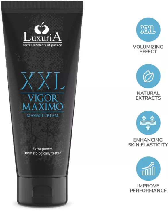 LuxuriA Vigor Maximo XXL - erekciófokozó péniszkrém (75ml) akciós termékkép 1