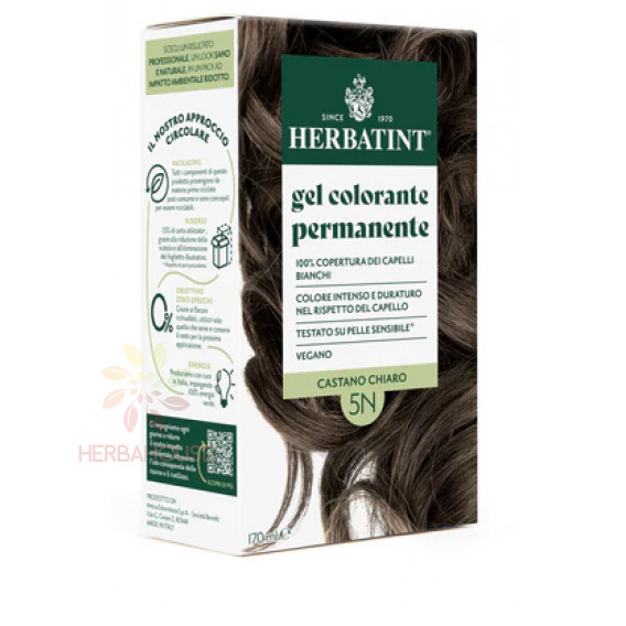 Herbatint 5n világos gesztenye hajfesték 170 ml akciós termékkép 1