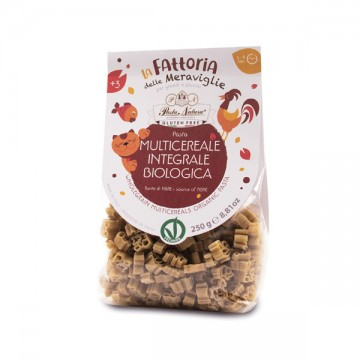 Pasta Natura bio teljes kiőrlésű többgabonás tészta gyermekeknek 250 g