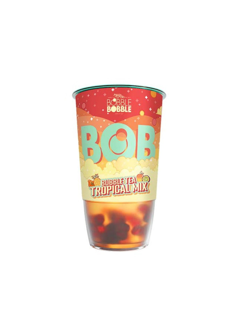 Bob Bubble Tea Üdítőital Tropical Mix 360Ml akciós termékkép 1