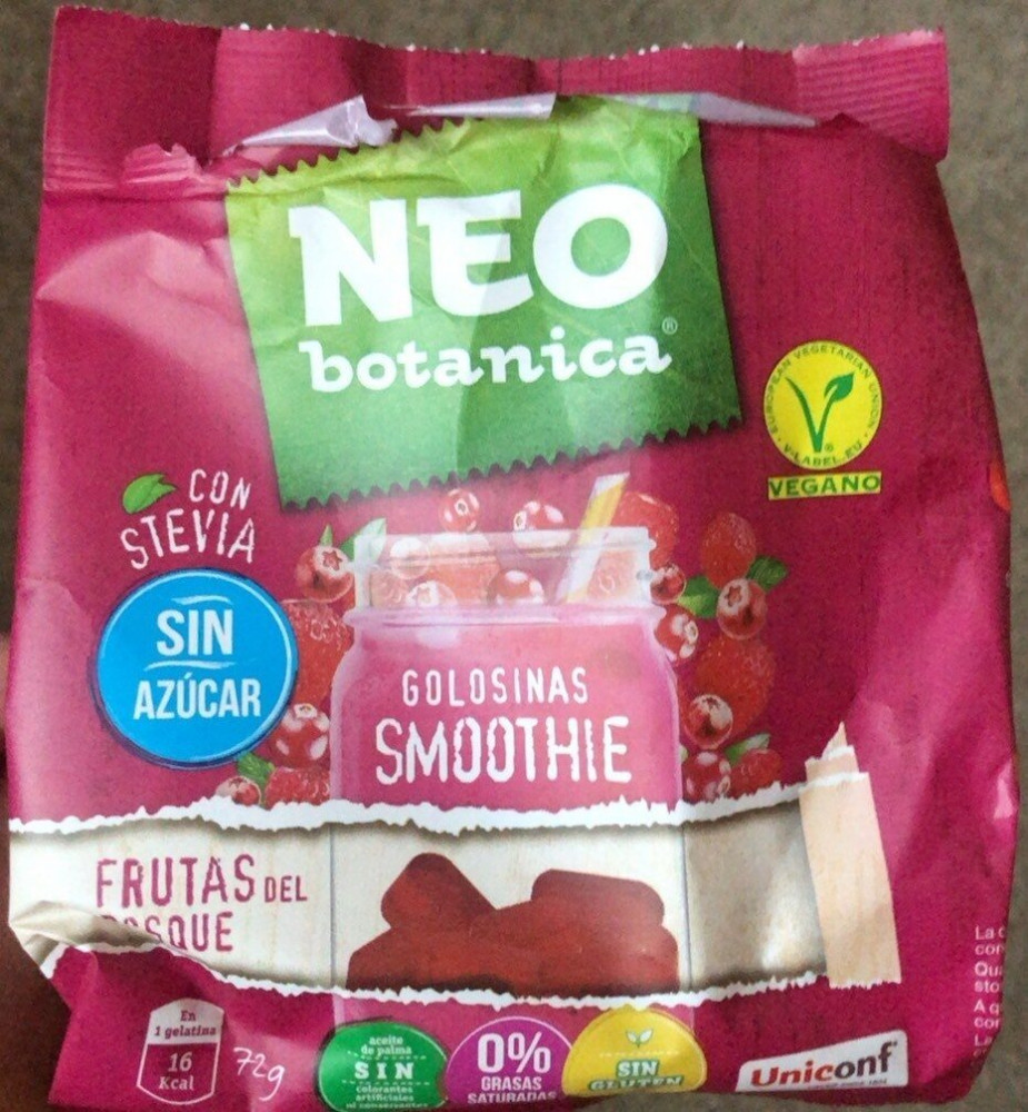 Neo Botanica stevia zselécukorka cukormentes, gluténmentes erdei gyümölcs ízű 72 g