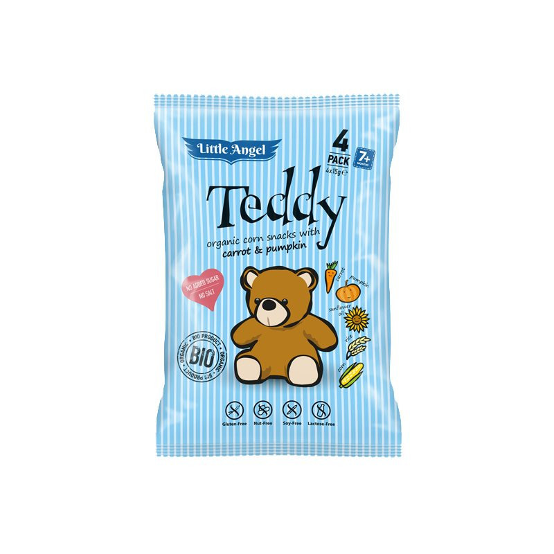 Teddy bio kukoricás snack 4x15g 60 g