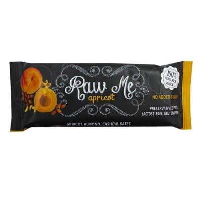 Raw Me nyers gyümölcsszelet sárgabarackos 45 g