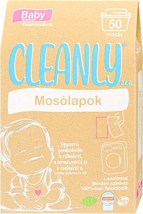 Cleanly eco mosólapok baby lanolinnal 50 db