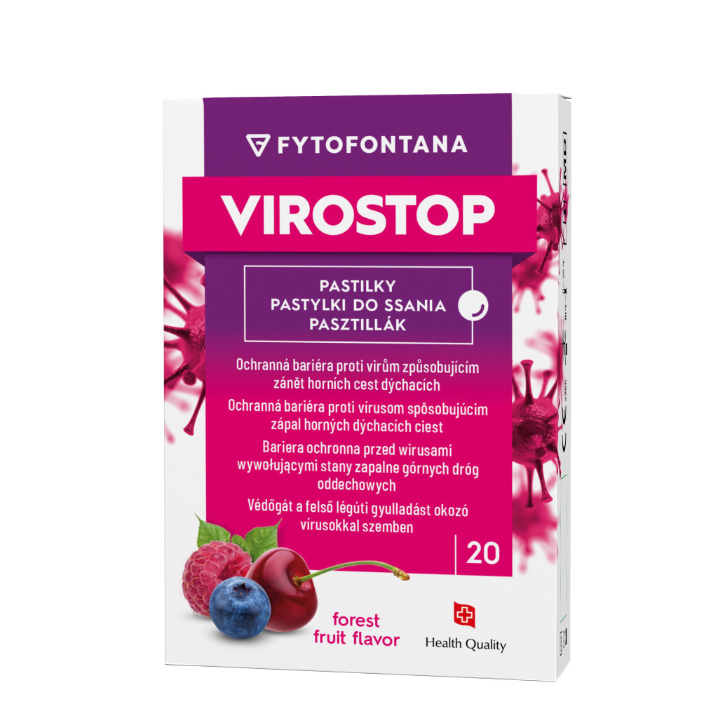 Fytofontana Virostop Pasztilla Erdei Gyümölcs 20Db akciós termékkép 1