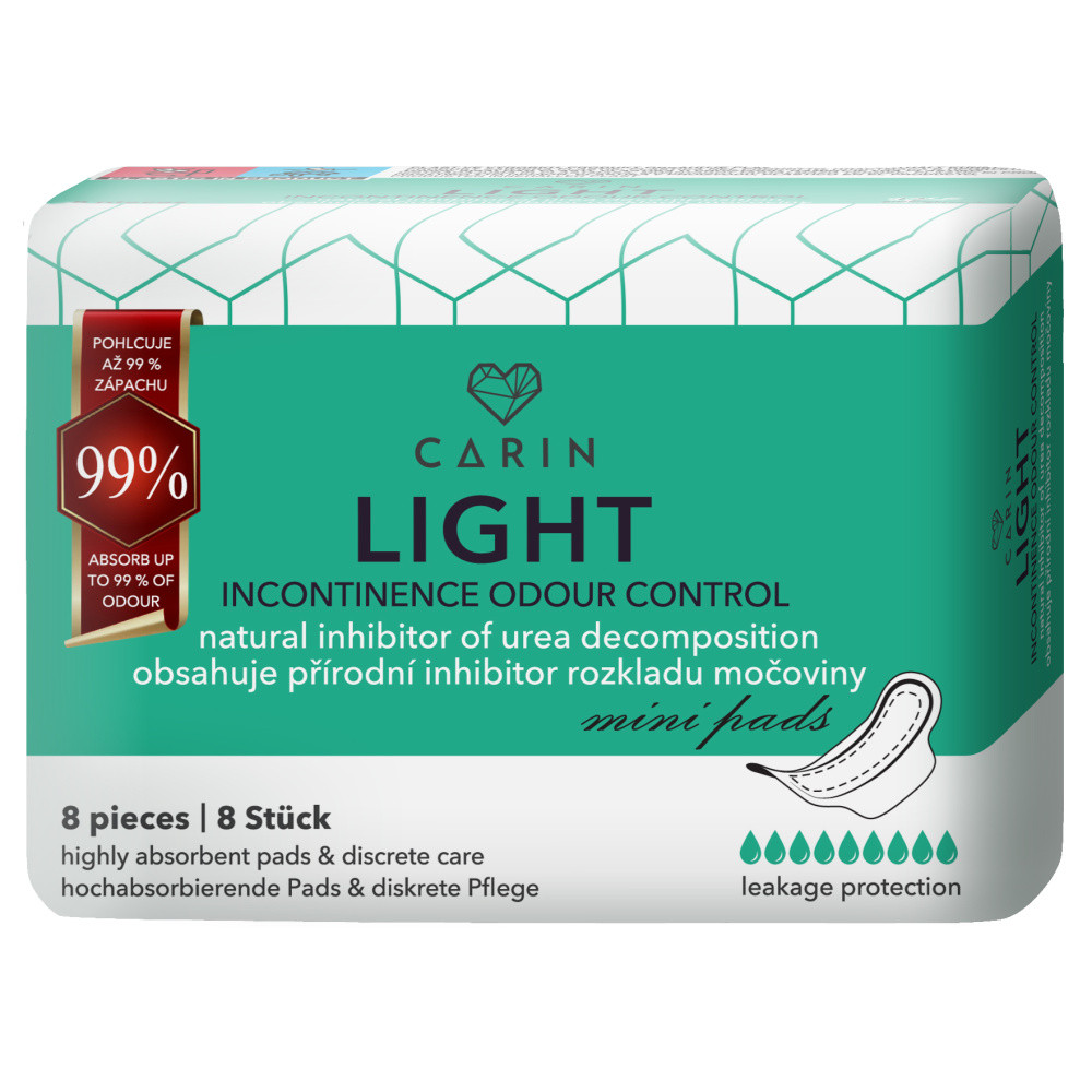 Carin light incontinence odour cintrol egészségügyi betét 8 db