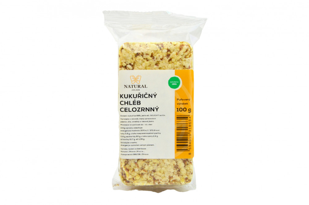 NATURAL PUFFASZTOTT KUKORICAKENYÉR 100G akciós termékkép 1