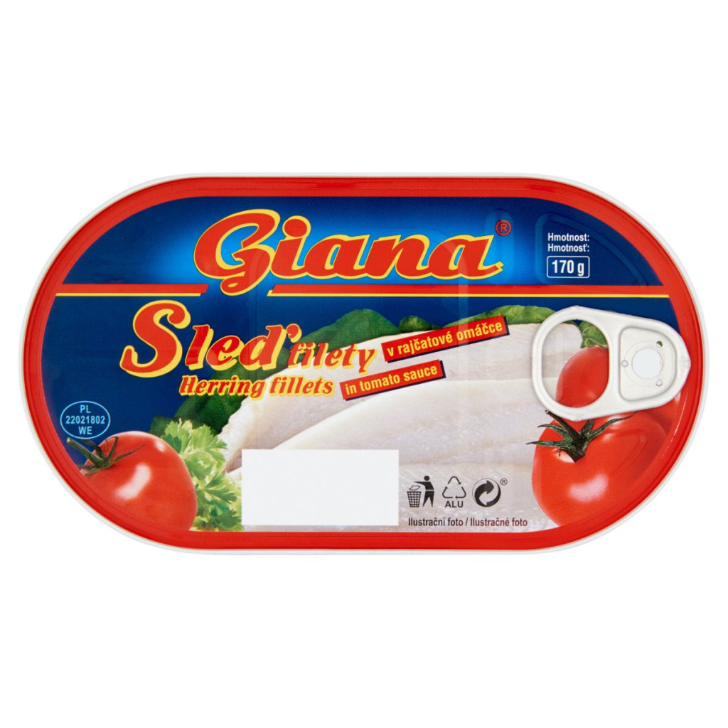 GIANA HERINGFILÉ PARADICSOM SZÓSZ 170G