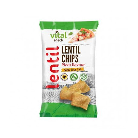 Vital lencse chips pizza 65 g