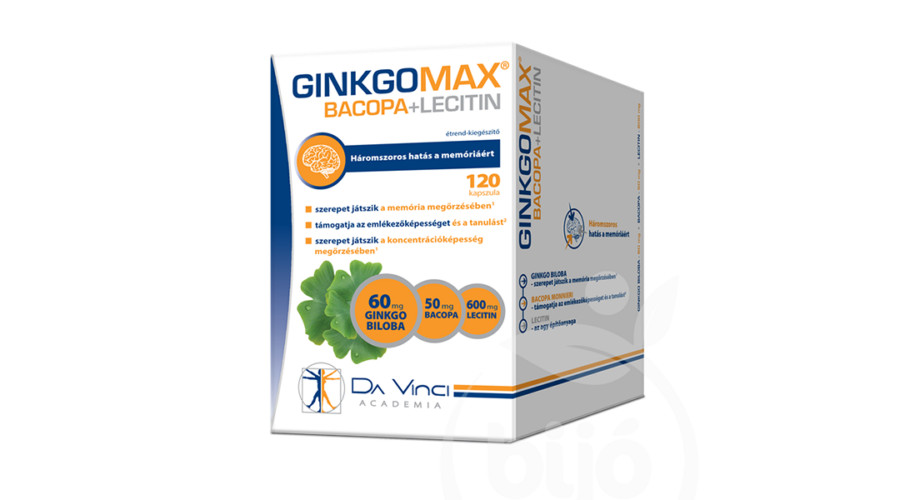 Ginkgomax+bacopa+lecitin lágyzselatin kapszula 120 db