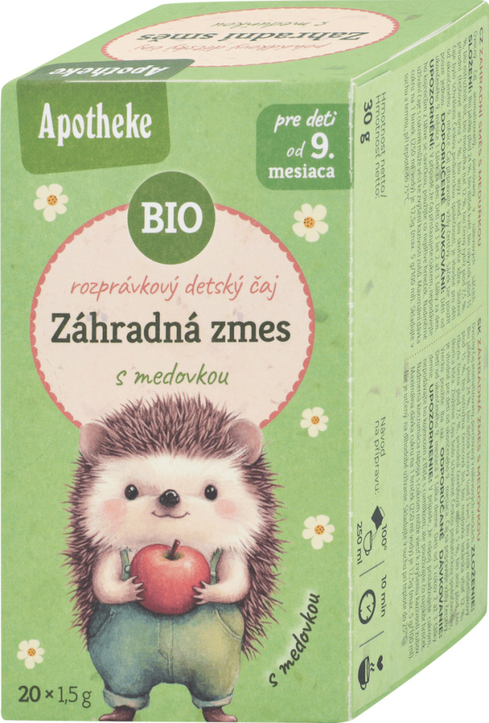 Apotheke nyugi gyerektea citromfűvel és kerti gyümölcsökkel 20x1,5g 30 g
