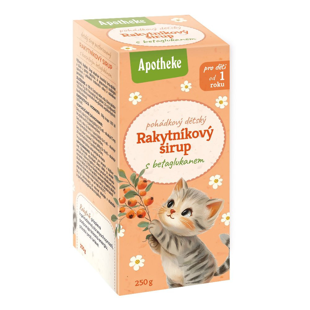 Apotheke tündérmese étrendkiegészítő szirup homoktövis béta-glukánnal gyermekeknek 250 ml