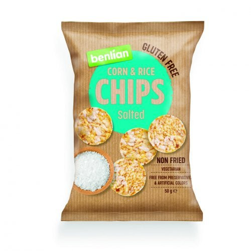 Benlianf.Kukor.&B.Rizs Chips Sós Gm. 50 g