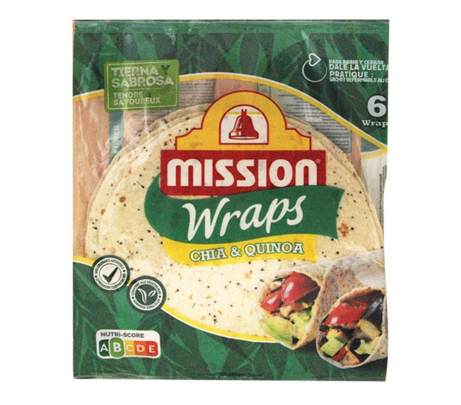 MISSION WRAP CHIA&amp;QUINOA 370G akciós termékkép 1