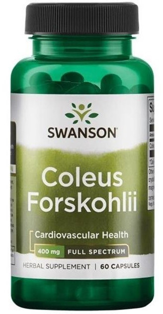 SWANSON Coleus forskohlii 400 mg / 60 db