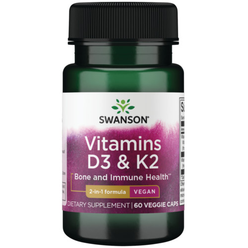 SWANSON D3+K2 VITAMIN KAPSZULA 60 db akciós termékkép 1