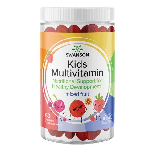 Swanson KIDS MULTIVITAMIN MIXED FUIT vegan, mentes 60 db komplex