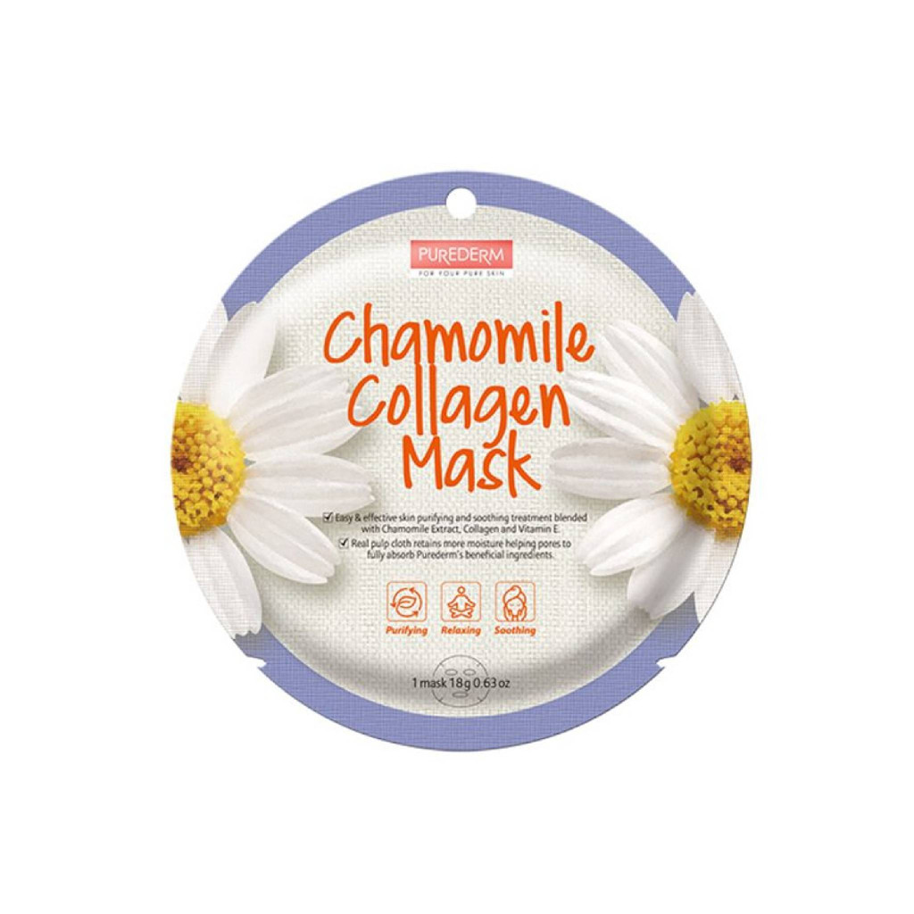 PureDerm Kamilla kollagénes fátyolmaszk 1db