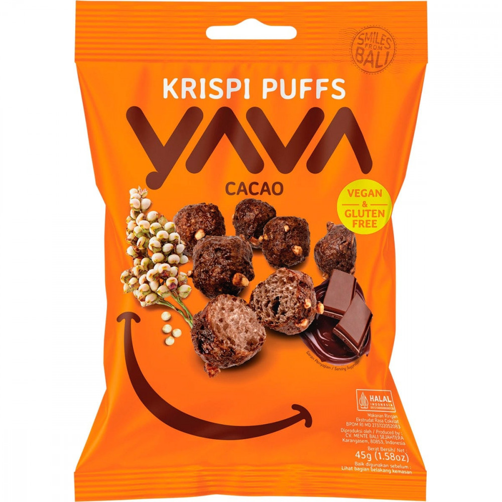 YAVA PUFF.CIROKGOLYÓK KAKAÓS 45 g akciós termékkép 1