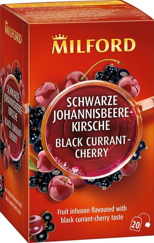 Milford feketeribizli-cseresznye ízű gyümölcstea 20x2,5g 50 g akciós termékkép 1