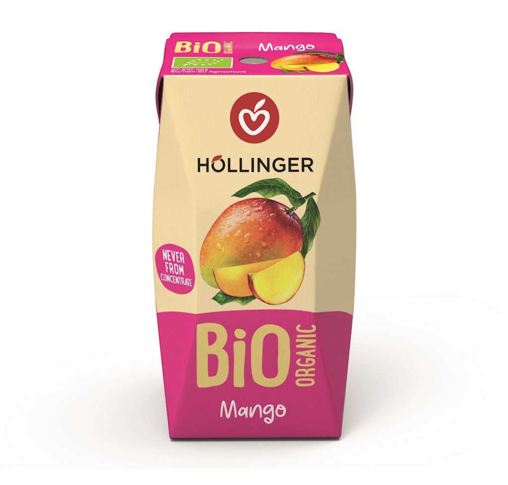 Höllinger Bio gyümölcsital mangó 3x200 ml