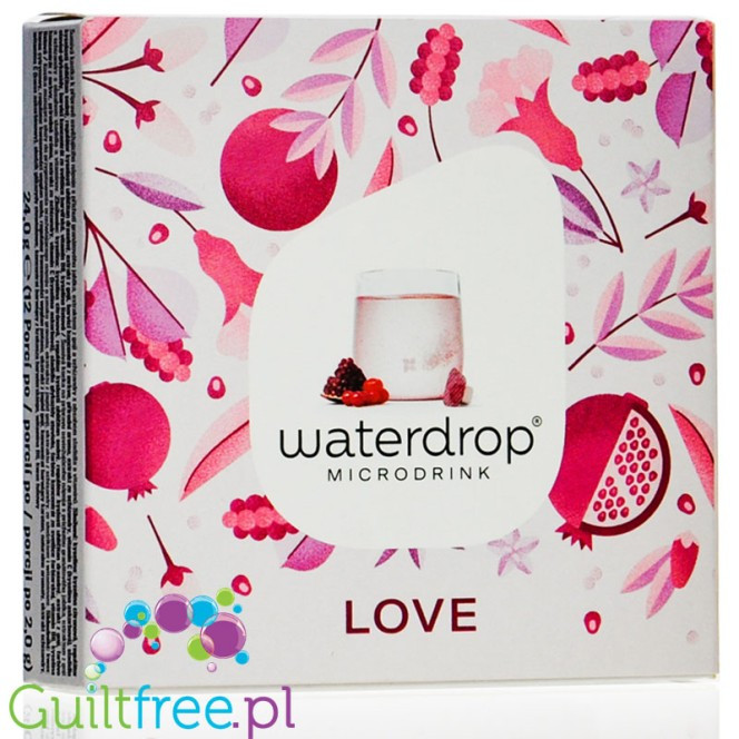 Waterdrop microdrink love gránátalma, goji, acerola ízesítéssel 12 db