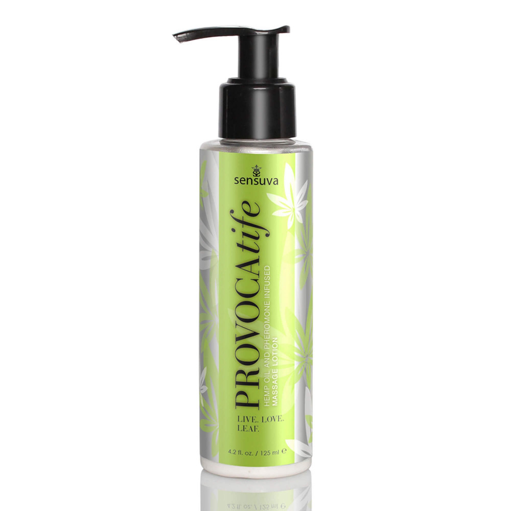 Sensuva Provocatife Hemp - pumpás feromonos masszázsgél (120ml)