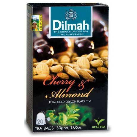 DILMAH FEKETE TEA CSERESZ&amp;MANDULA 20DB akciós termékkép 1
