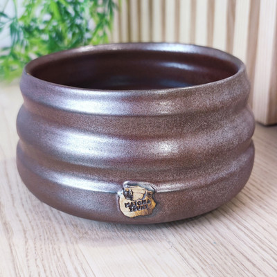 Matcha Tsuki Chawan kerámia tál barna akciós termékkép 1