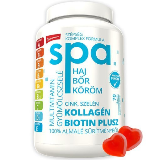 Nani Spa Haj Bőr Köröm gumivitamin (70db) Kollagén Biotin Plusz Szépségvitamin – több, mint 1 havi adag